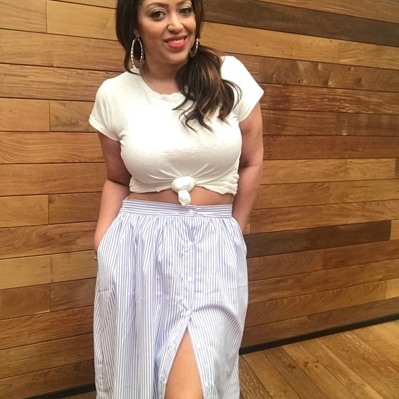 Maxi striped skirt - Picture 1 of 2